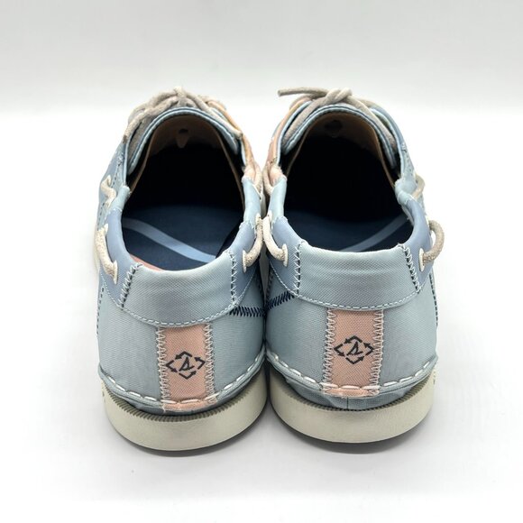 Sperry Womens Size 12 Blue And Pink Pastel Boat Shoes - Picture 6 of 12